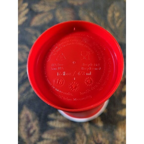 Starbucks 16oz. Reusable Red Color Changing Holiday Hot Cup - Picture 3 of 4